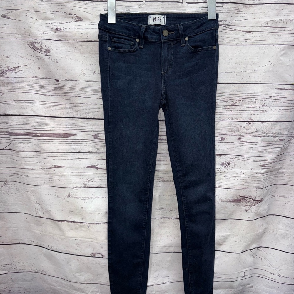 Paige Women's Dark Verdugo Ultra Skinny Blue Jeans Size 26
